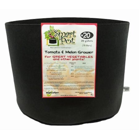 High Caliper Growing 20 gal Tomato Grower, Black HI577808